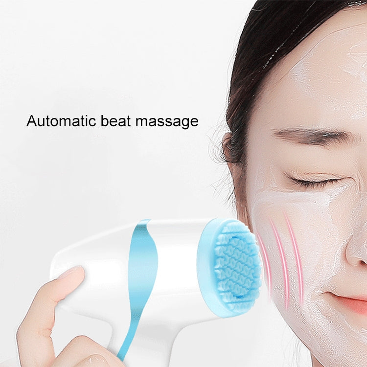 LSHOW YJK005 2 in 1 3.7V Electric Reverse Rotation Silicone Facial Massager Cleaning Instrument