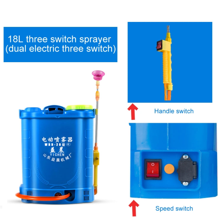 Lead-acid Battery 18L Handle Switch Agricultural Knapsack Electric Sprayer Disinfection and Anti-epidemic Fight Drugs