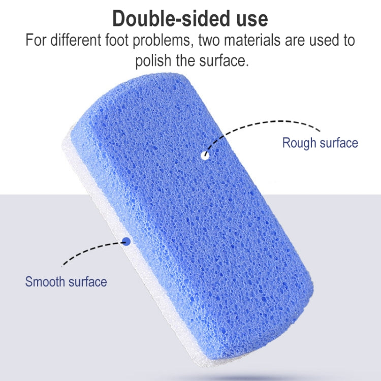 5 PCS 037 Double-color Grindstone Foam Glass Foot Rub, Color Random Delivery