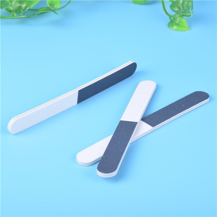 100 PCS Triple Sided Polishing Bar Nail File Buffers Polisher for Fingernails and Toenails