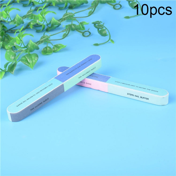 50 PCS Seven Sided Polishing Bar Nail File Buffers Polisher for Fingernails and Toenails