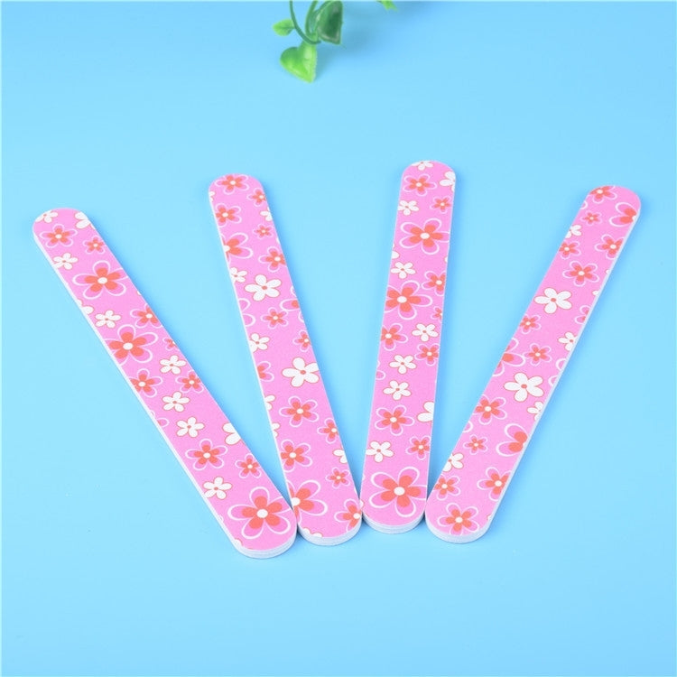100 PCS PET Bar Nail File Buffers Polisher for Fingernails and Toenails