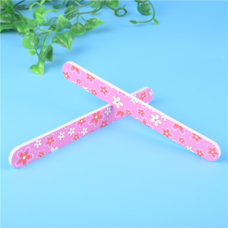 100 PCS PET Bar Nail File Buffers Polisher for Fingernails and Toenails
