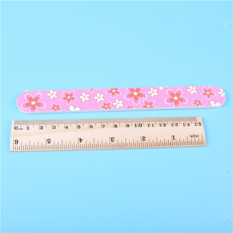100 PCS PET Bar Nail File Buffers Polisher for Fingernails and Toenails