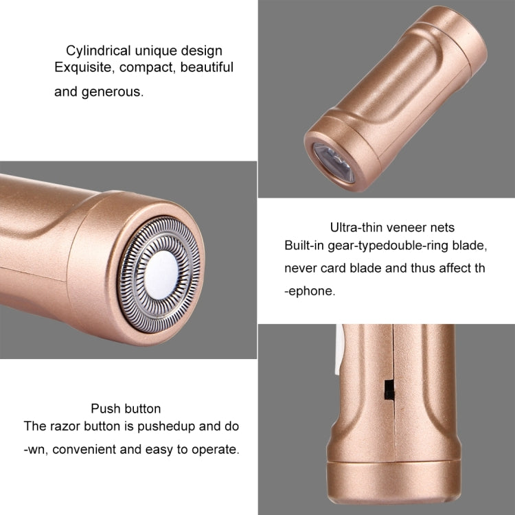 Cell Phone Razor 2 in 1 Mini Micro USB Portable Electric Trimmer Shaver for Android Phones with Flashlight Function