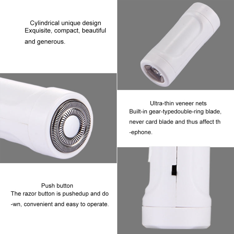 Cell Phone Razor 2 in 1 Mini Micro USB Portable Electric Trimmer Shaver for Android Phones with Flashlight Function