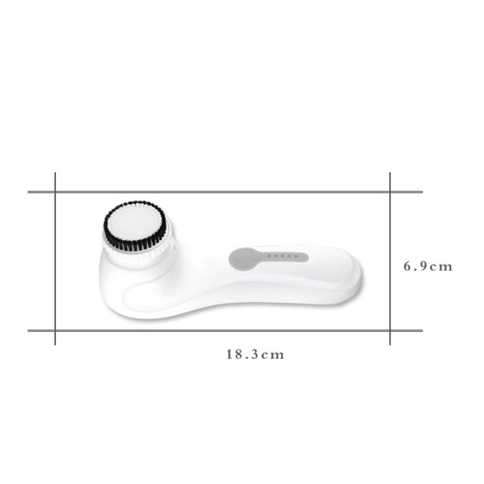 KM-6066 Rechargeable Life Waterproof Ultrasound Electric Facial Cleanser, EU Plug(White)