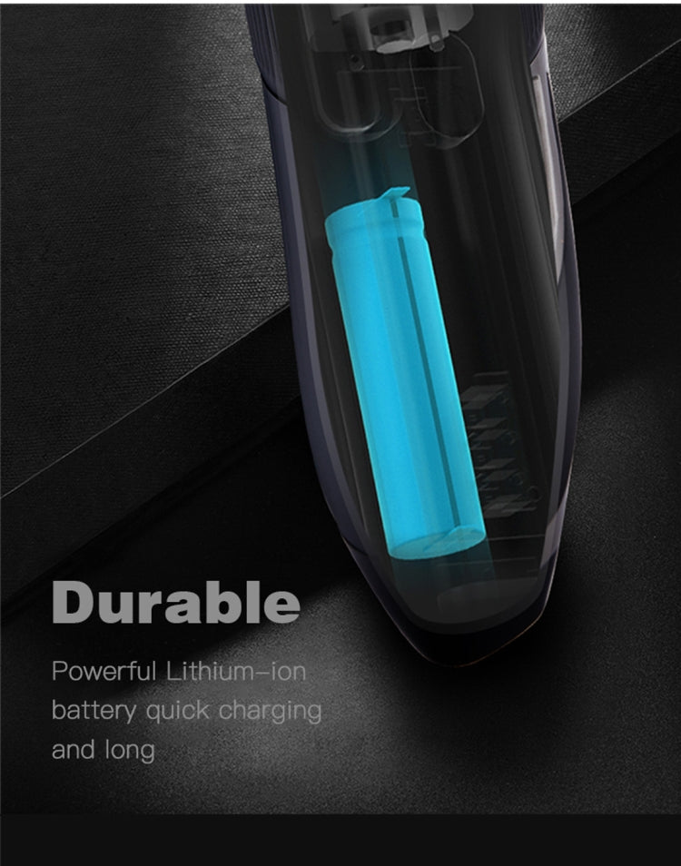 Electrical Hair Trimmer Rechargeable Mute Hair Clipper Hair Cutting Machine Set Trimmer Tool with 4 Combs(Champagne Gold)