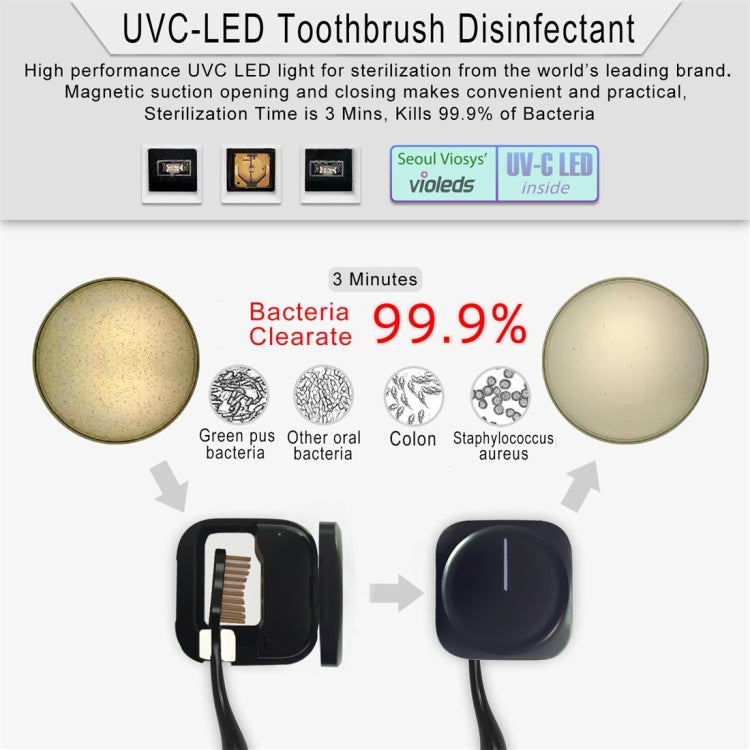 UVC Light Disinfection Toothbrush Sterilizer Clean Brush Box