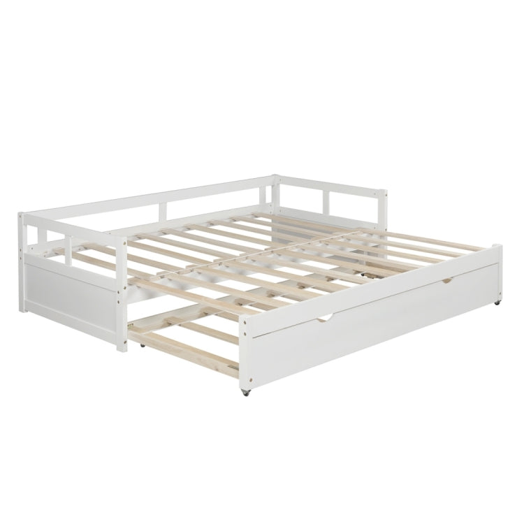 [US Warehouse] Wooden Sofa Bed with Casters, Size: 40x79x23.2 inch