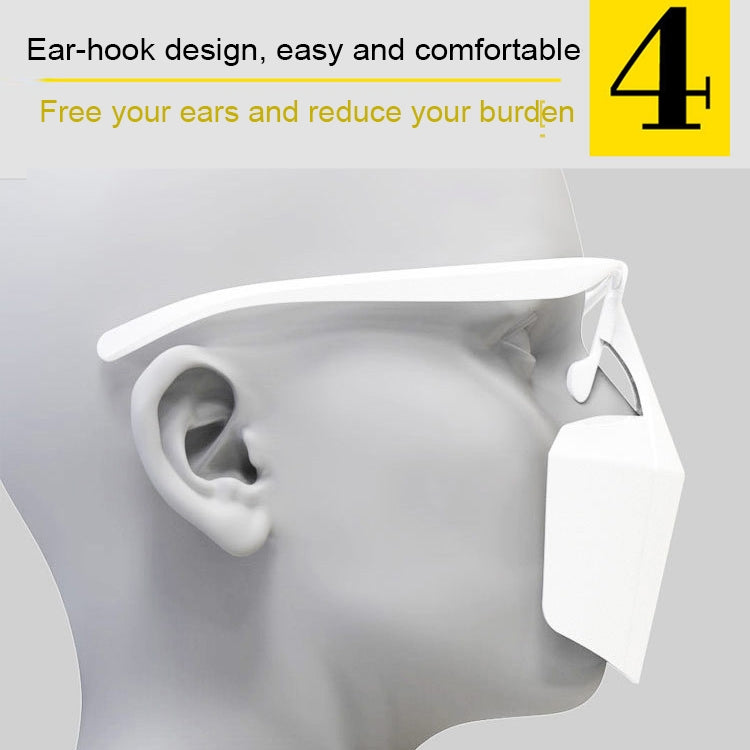 50 PCS Face-Shielding Protective Face Mask Anti-Fog Anti-Splash Anti-virus Dustproof Isolating Face Shield