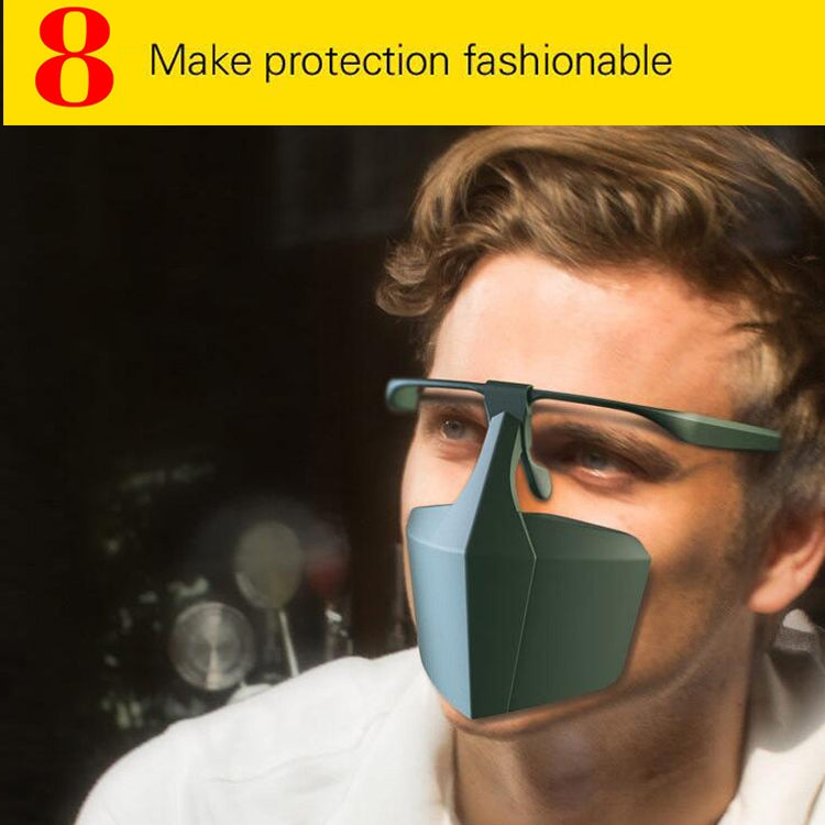 50 PCS Face-Shielding Protective Face Mask Anti-Fog Anti-Splash Anti-virus Dustproof Isolating Face Shield