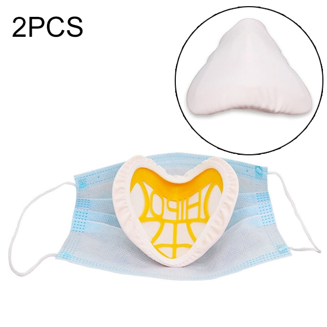 2 PCS Reusable Filter Dust Face Mask Replacement Inner Pad Holder