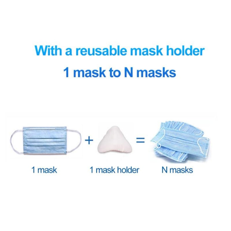 2 PCS Reusable Filter Dust Face Mask Replacement Inner Pad Holder