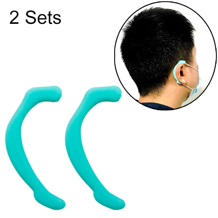 2 Sets Reusable Face Mask Soft Silicone Ear Hook Invisible Earmuffs