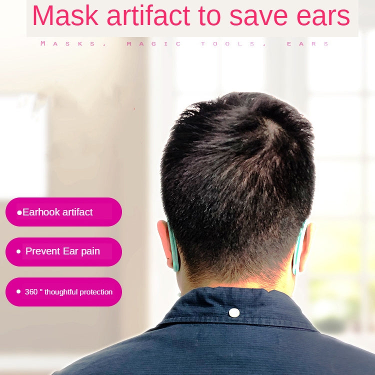 2 Sets Reusable Face Mask Soft Silicone Ear Hook Invisible Earmuffs