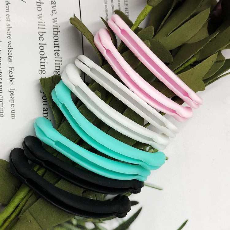 2 Sets Reusable Face Mask Soft Silicone Ear Hook Invisible Earmuffs