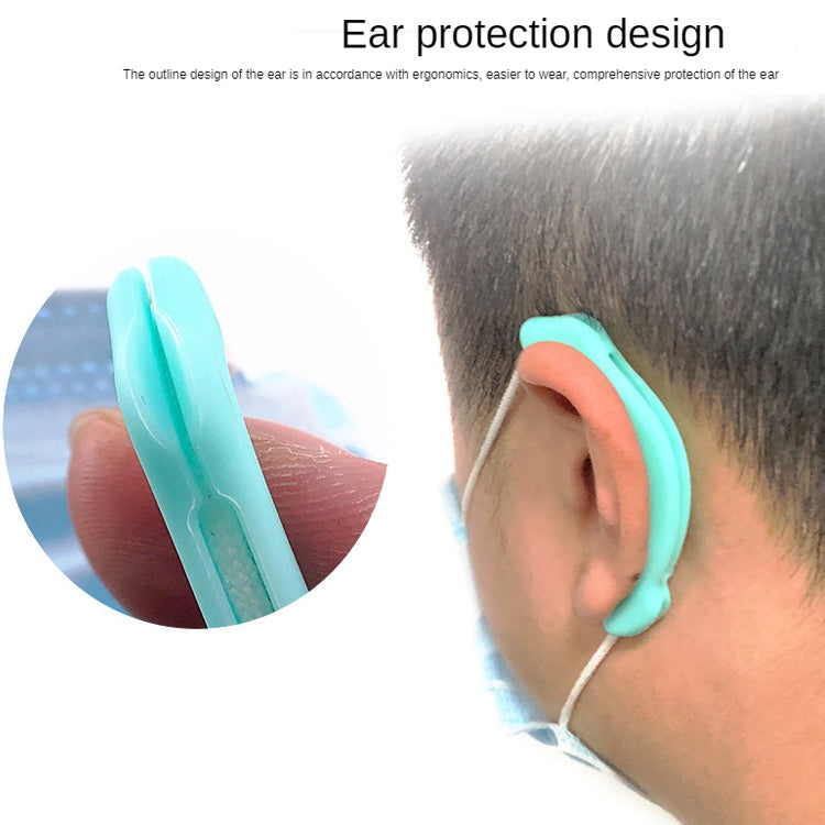 2 Sets Reusable Face Mask Soft Silicone Ear Hook Invisible Earmuffs