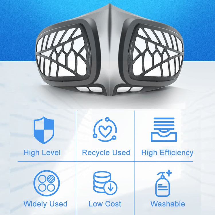 Silicone Protective Reusable PM2.5 KN95 Respirator Mask Replaceable Filter Antivirus Anti-fog Face Mask