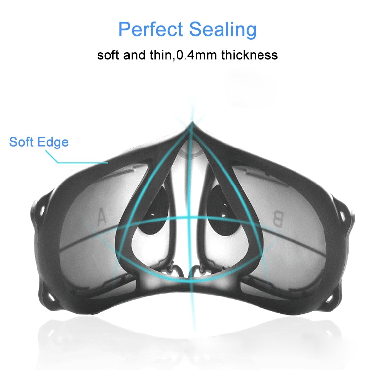 Silicone Protective Reusable PM2.5 KN95 Respirator Mask Replaceable Filter Antivirus Anti-fog Face Mask