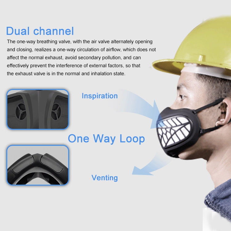 Silicone Protective Reusable PM2.5 KN95 Respirator Mask Replaceable Filter Antivirus Anti-fog Face Mask