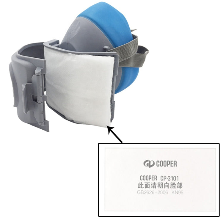 CP-3600 Industrial Self-suction KN95 Filtering Respirator Dustproof Mask PM2.5 Antivirus Anti-fog Half Face Mask with 20 PCS KN95 Filter Pads