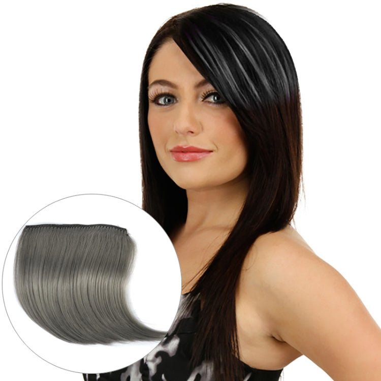 5 PCS Color Gradient Invisible Seamless Hair Extension Wig Piece Straight Hair Piece Color Bangs Hair Piece