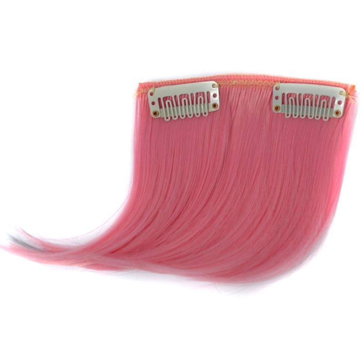 5 PCS Color Gradient Invisible Seamless Hair Extension Wig Piece Straight Hair Piece Color Bangs Hair Piece