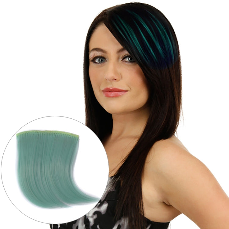 5 PCS Color Gradient Invisible Seamless Hair Extension Wig Piece Straight Hair Piece Color Bangs Hair Piece