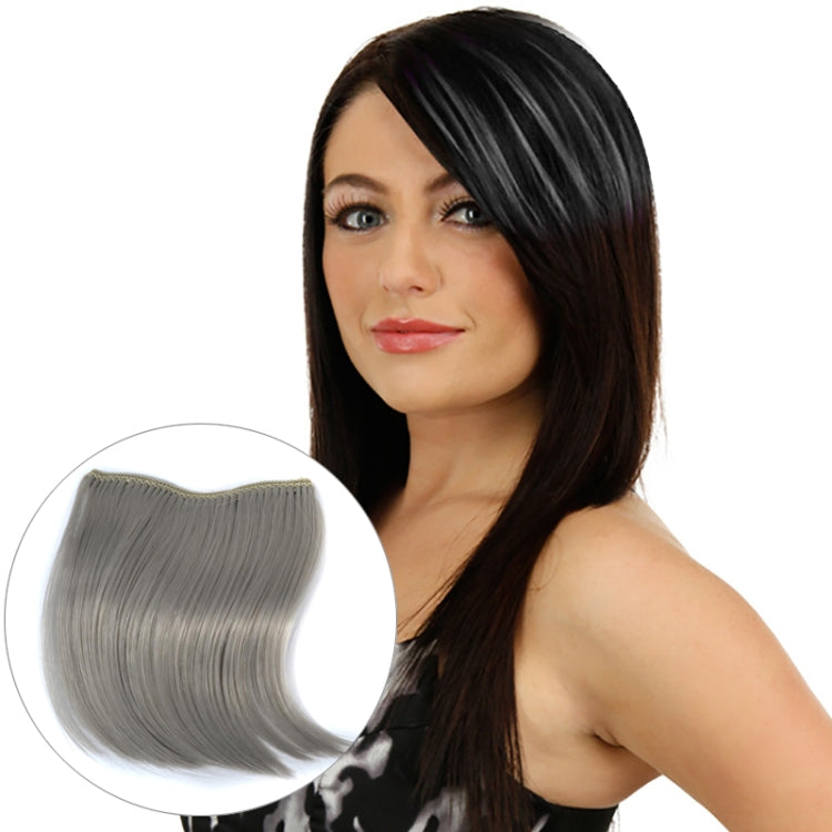 5 PCS Color Gradient Invisible Seamless Hair Extension Wig Piece Straight Hair Piece Color Bangs Hair Piece