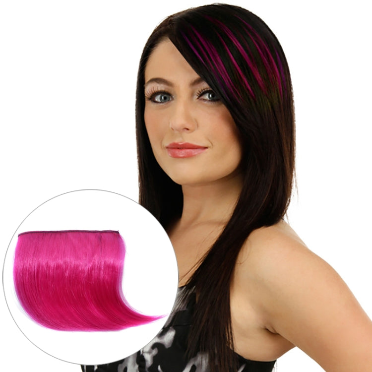 5 PCS Color Gradient Invisible Seamless Hair Extension Wig Piece Straight Hair Piece Color Bangs Hair Piece