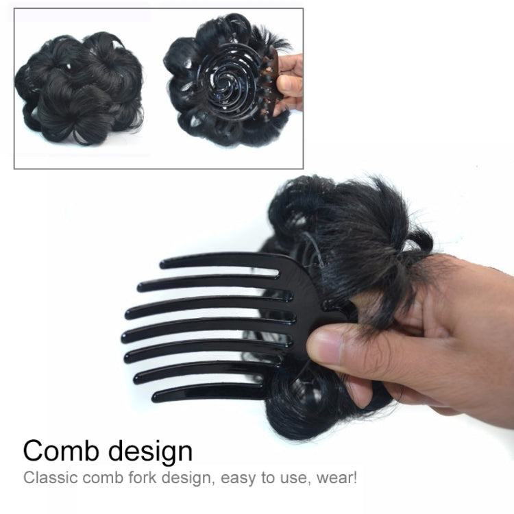 613H27# Wig Ball Head Flower Hairpin Hair Bag Wig Headband for Bride