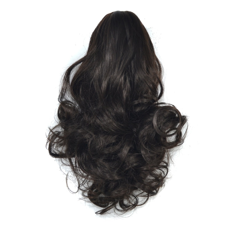 Natural Short Curly Hair Clip-on Pear Blossom Roll Horsetail Wig