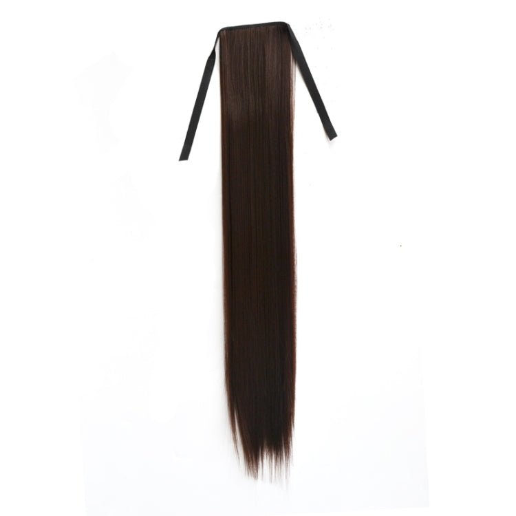 Natural Long Straight Hair Ponytail Bandage-style Wig Ponytail for Womenï¼ŒLength: 75cm