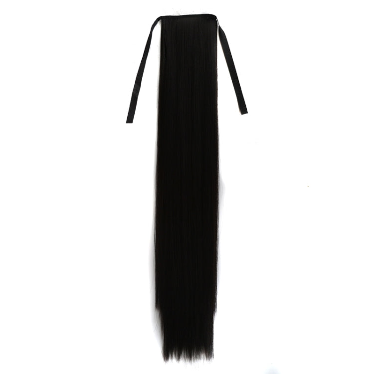 Natural Long Straight Hair Ponytail Bandage-style Wig Ponytail for Womenï¼ŒLength: 75cm