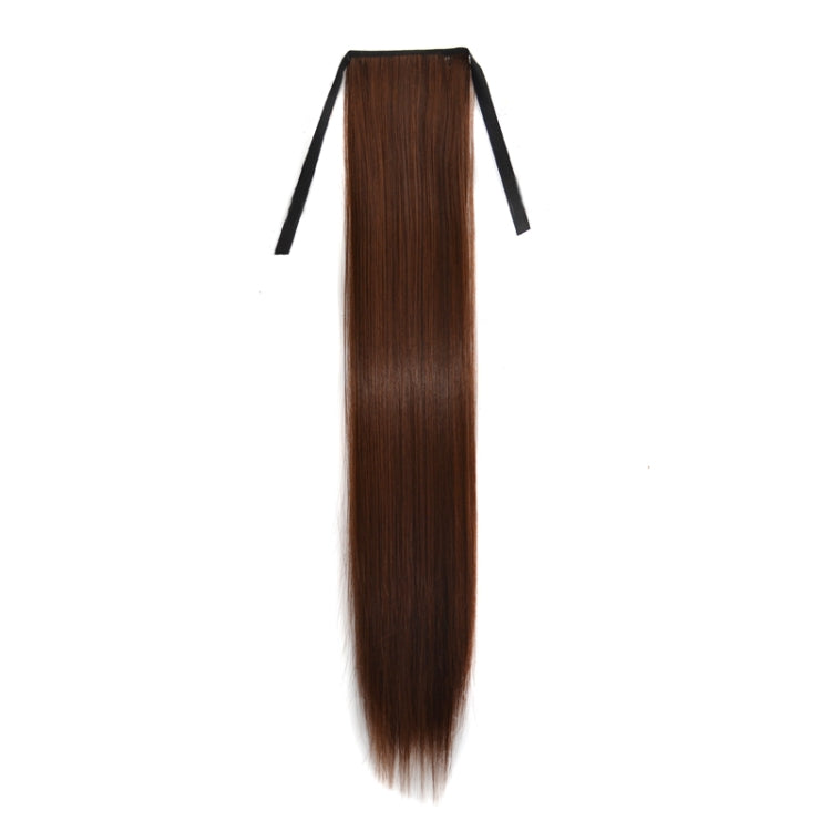 Natural Long Straight Hair Ponytail Bandage-style Wig Ponytail for Womenï¼ŒLength: 75cm