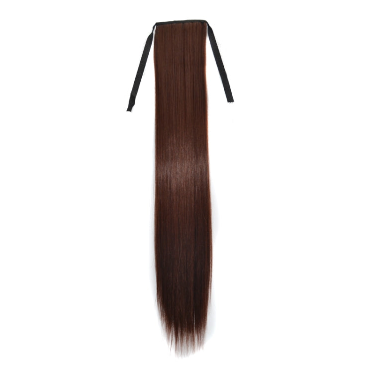 Natural Long Straight Hair Ponytail Bandage-style Wig Ponytail for Womenï¼ŒLength: 75cm