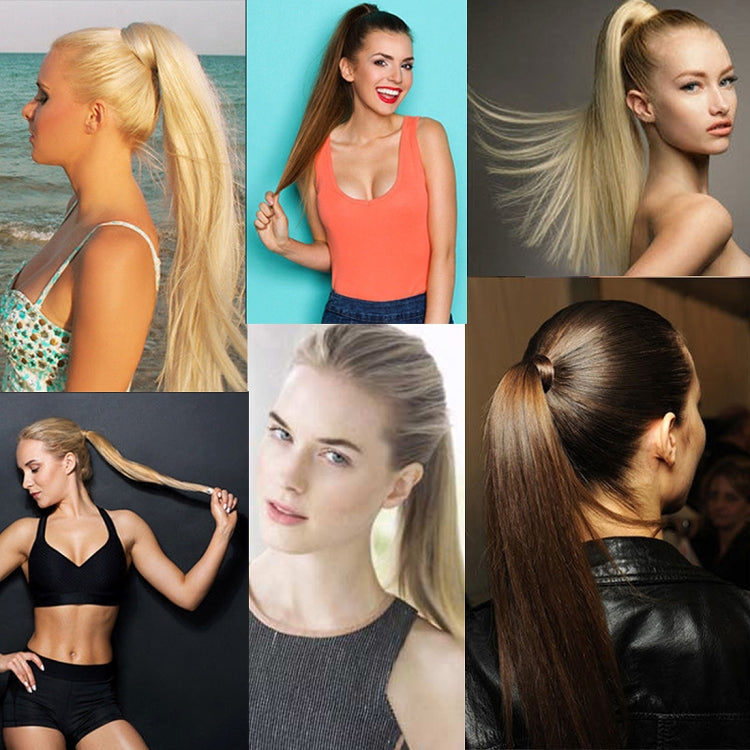 2M33# Invisible Seamless Bandage-style  Wig Long Straight Hair Wig Ponytail