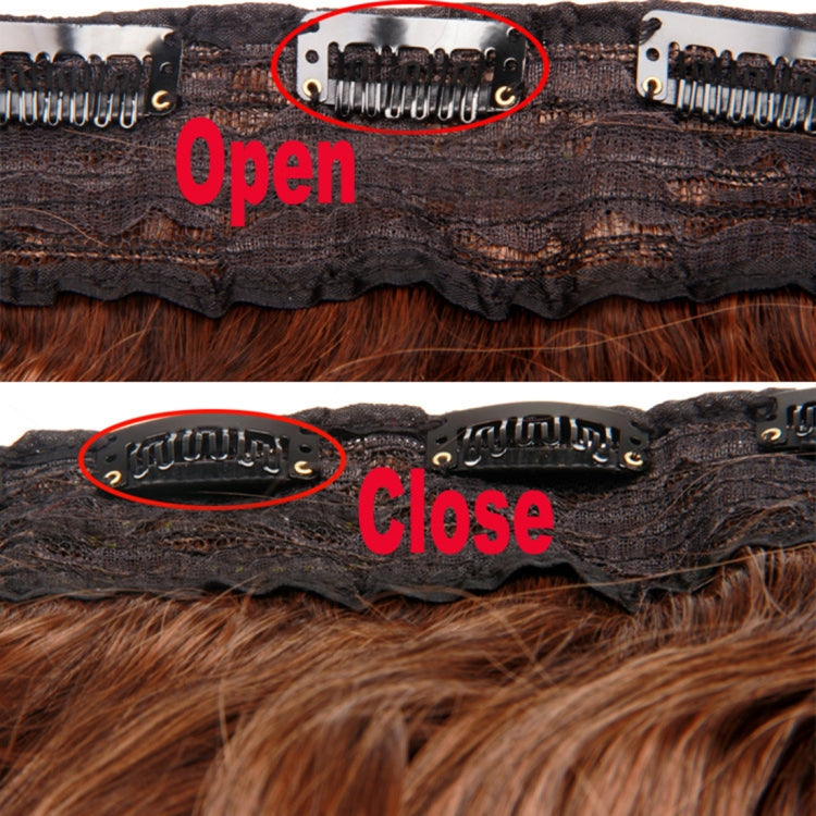 8H613# One-piece Seamless Five-clip Wig Long Straight Wig Piece