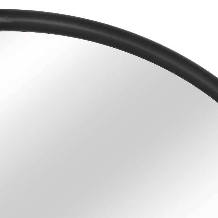 [US Warehouse] Metal Circular Frame Indoor Iron Wall Mounted Plane Mirror Size: 22 inch (Black)
