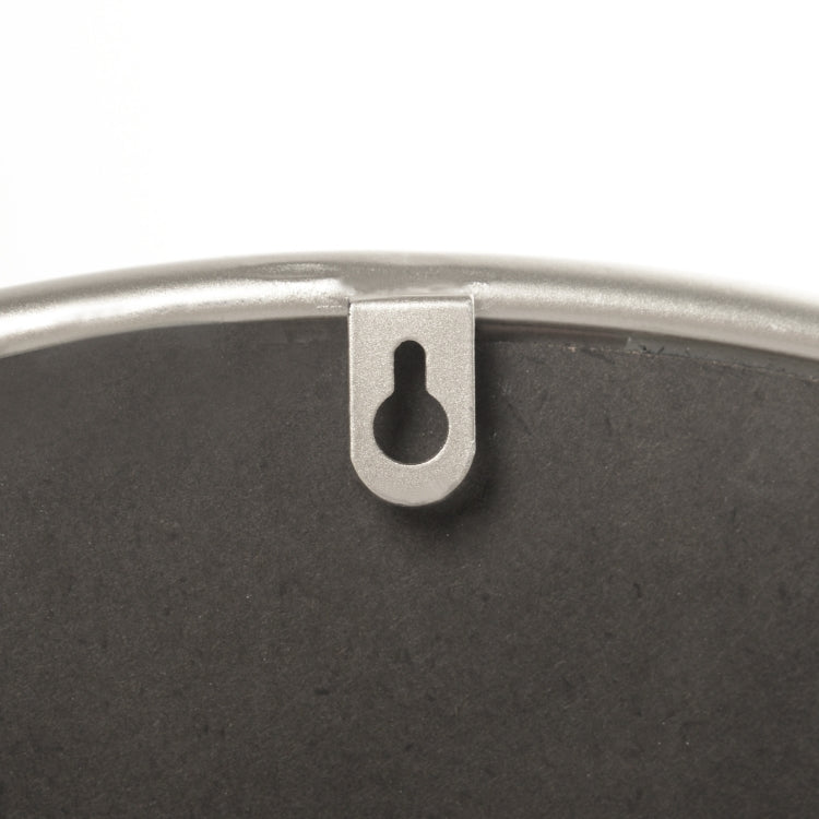 [US Warehouse] Metal Circular Frame Indoor Iron Wall Mounted Plane Mirror Size: 22 inch (Silver)