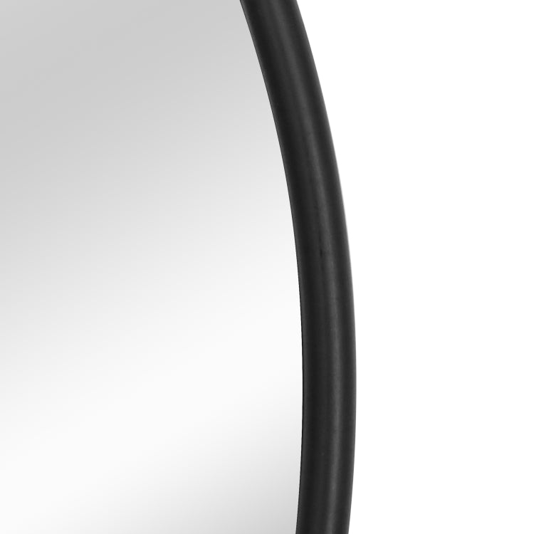 [US Warehouse] Metal Circular Frame Indoor Iron Wall Mounted Plane Mirror Size: 31.5 inch (Black)