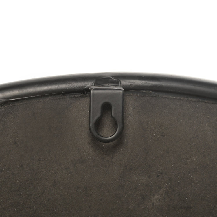 [US Warehouse] Metal Circular Frame Indoor Iron Wall Mounted Plane Mirror Size: 31.5 inch (Black)