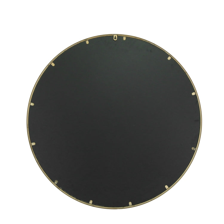 [US Warehouse] Metal Circular Frame Indoor Iron Wall Mounted Plane Mirror Size: 31.5 inch (Ancient Gold)