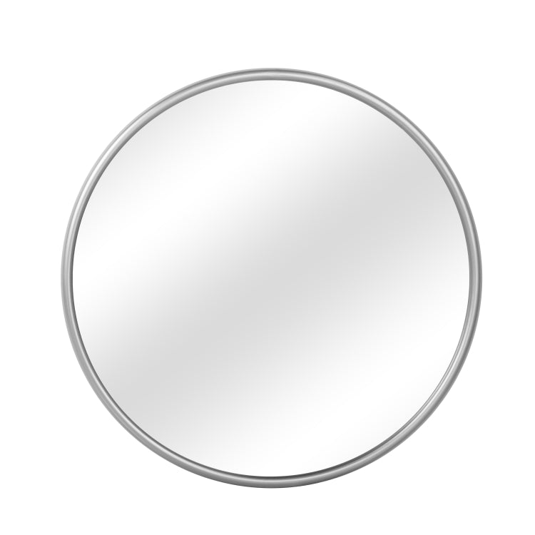 [US Warehouse] Metal Circular Frame Indoor Iron Wall Mounted Plane Mirror Size: 31.5 inch (Silver)