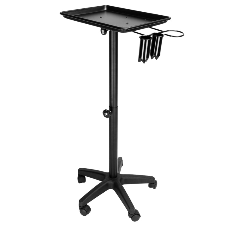 [US Warehouse] Hairdressing Beauty Tool Cart Aluminum Tray(Black)