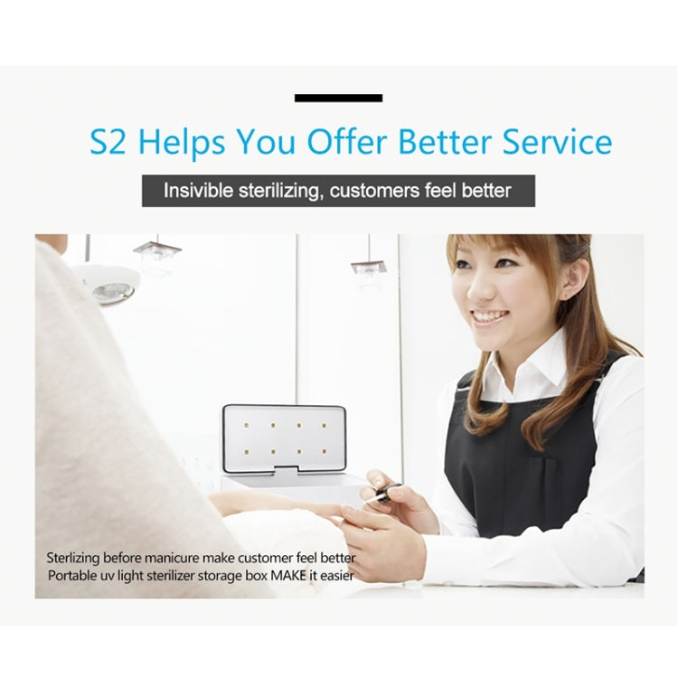SUNUV S2 Portable Intelligent Germicidal Lamp / beauty Manicure Tool LED UV Disinfection Box