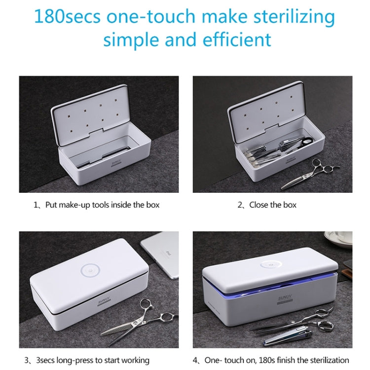 SUNUV S2 Portable Intelligent Germicidal Lamp / beauty Manicure Tool LED UV Disinfection Box
