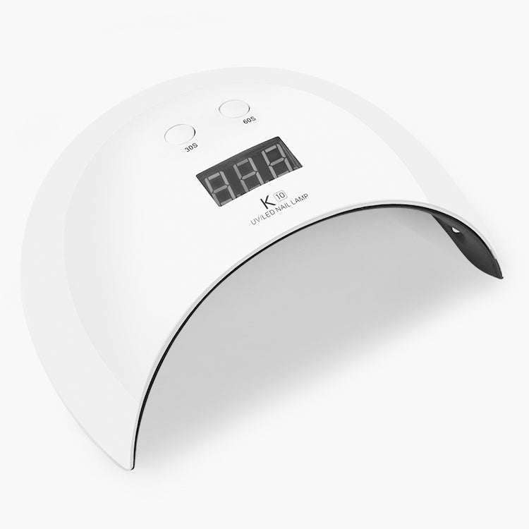 K10 24W Manicure Phototherapy Lamp / Double Light Source LED Sun Lamp UV Phototherapy Glue / Intelligent Nail Burning Lamp