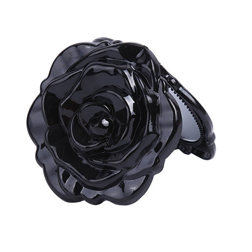 High-quality Rose Folding Plastic Circular Makeup Mirror Double Face Stereo Dressing Mirror(Pink)
